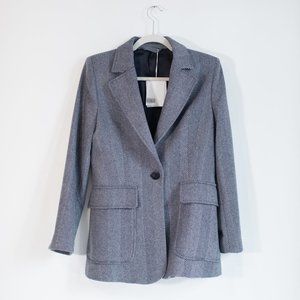 Single Button Patch Pocket Jacket